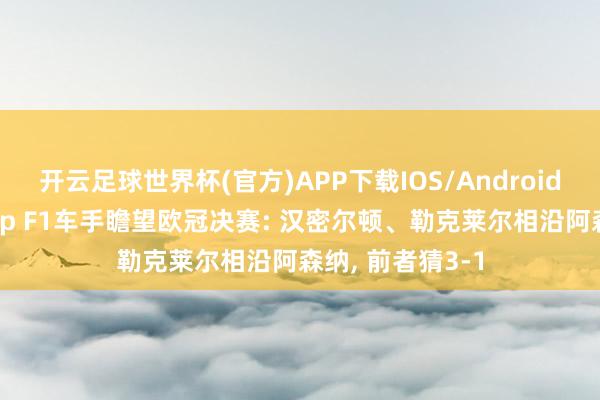 开云足球世界杯(官方)APP下载IOS/Android通用版/手机app F1车手瞻望欧冠决赛: 汉密尔顿、勒克莱尔相沿阿森纳, 前者猜3-1