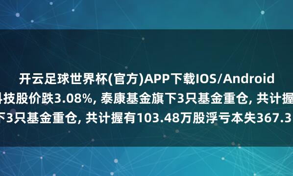 开云足球世界杯(官方)APP下载IOS/Android通用版/手机app 雅克科技股价跌3.08%, 泰康基金旗下3只基金重仓, 共计握有103.48万股浮亏本失367.35万元
