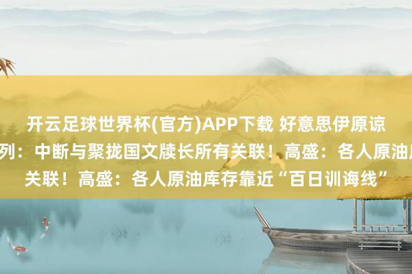 开云足球世界杯(官方)APP下载 好意思伊原谅备忘录内容被曝