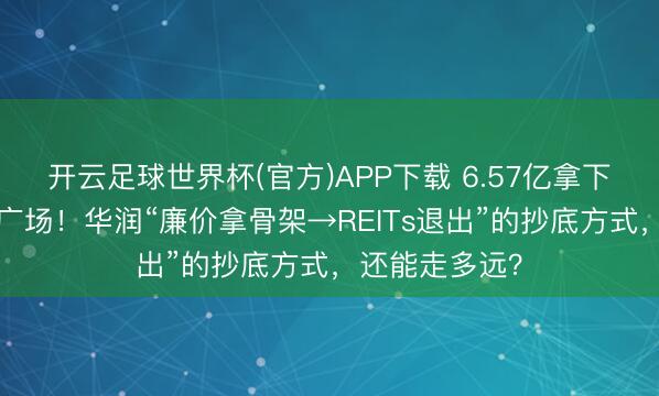开云足球世界杯(官方)APP下载 6.57亿拿下停工5年苏宁广场！华润“廉价拿骨架→REITs退出”的抄底方式，还能走多远？
